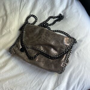 Metallic Chain Shoulder Bag